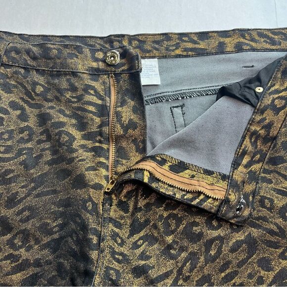 DG2 Women's Pants Black and Gold Shiny Size 24 WP Straight leg - Picture 10 of 10